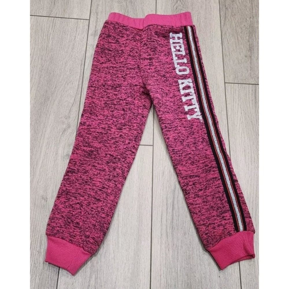 Hello Kitty‎ Sweatpants Jogger Warm Girls Size 6 Pink and Black